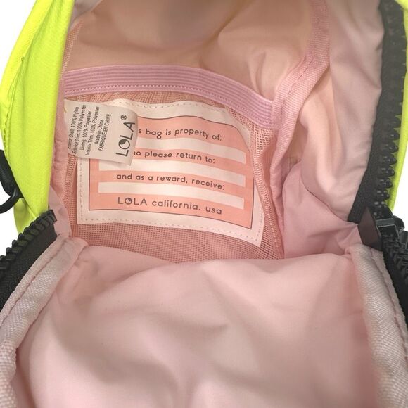 LOLA Neon Carnival Stargazer Mini Convertible Backpack - 8" x 5.25" x 2.25” - Picture 4 of 7